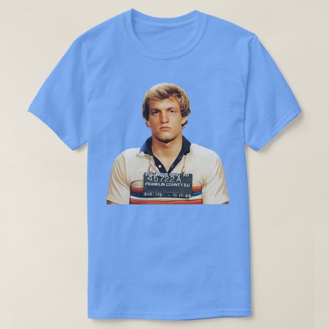 Woody Harrelson Mugshot T-Shirt (Design Front)