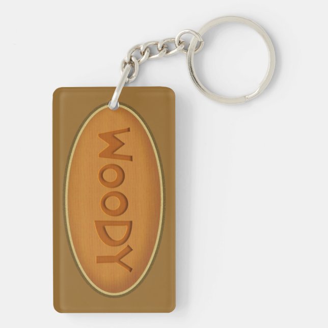 Woody Nickname Key Ring (Back)