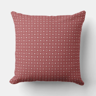 Woody Red and white dots Cushion