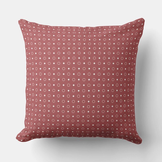 Woody Red and white dots Cushion (Front)
