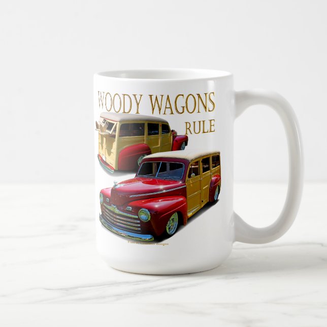 Woody wagons rule coffee mug (Right)