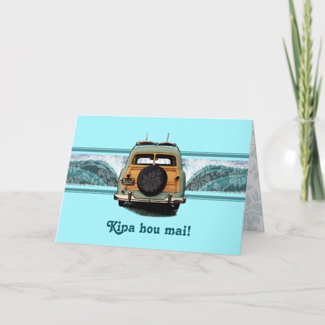 Woody Wave Greeting Cards (Front)