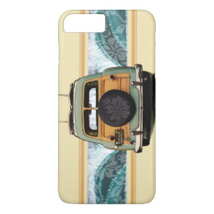 Woody Wave Hawaiian Surf Illustration iPhone 8 Plus/7 Plus Case