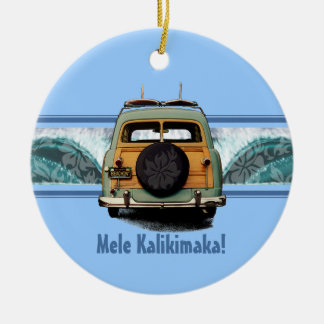 Woody Wave Surf Ornament