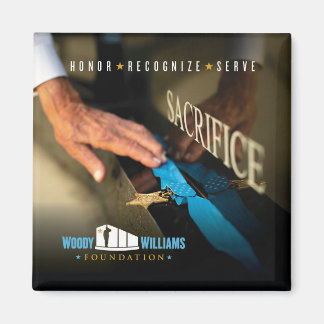 Woody Williams w/ Medal of Honour Magnet