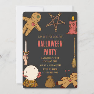 Woody Witch Crafts Halloween Party Invitation