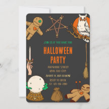 Woody Witch Crafts Halloween Party Invitation