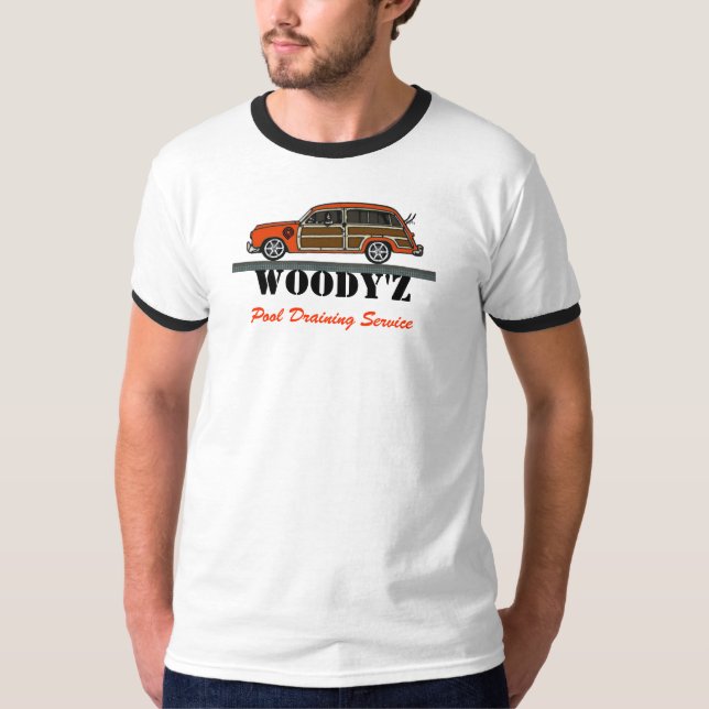 WOODY'Z Pool Draining Service 2 T-Shirt (Front)