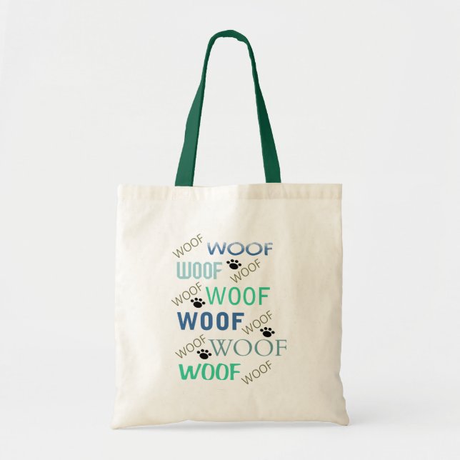 WOOF All Over Tote Bag (Front)