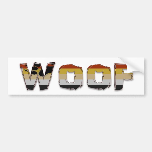 WOOF BUMPER STICKER (Front)