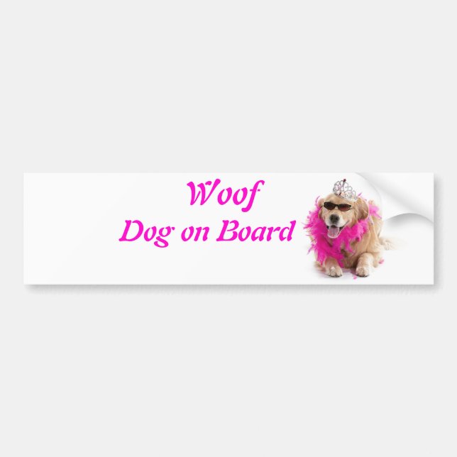 Woof, Collection Postcards, Cards, Badges, Bumper Bumper Sticker (Front)