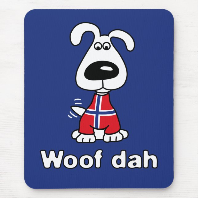 Woof Dah Mouse Pad (Front)
