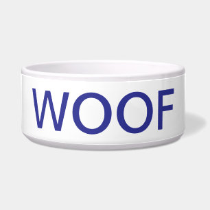 WOOF dog bowl