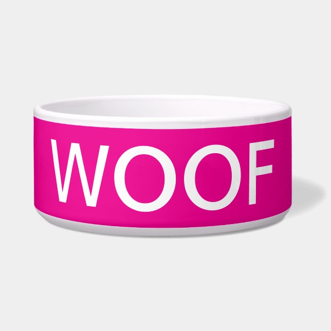 WOOF dog bowl (Front)