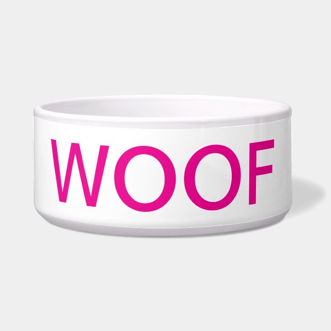 WOOF dog bowl (Front)