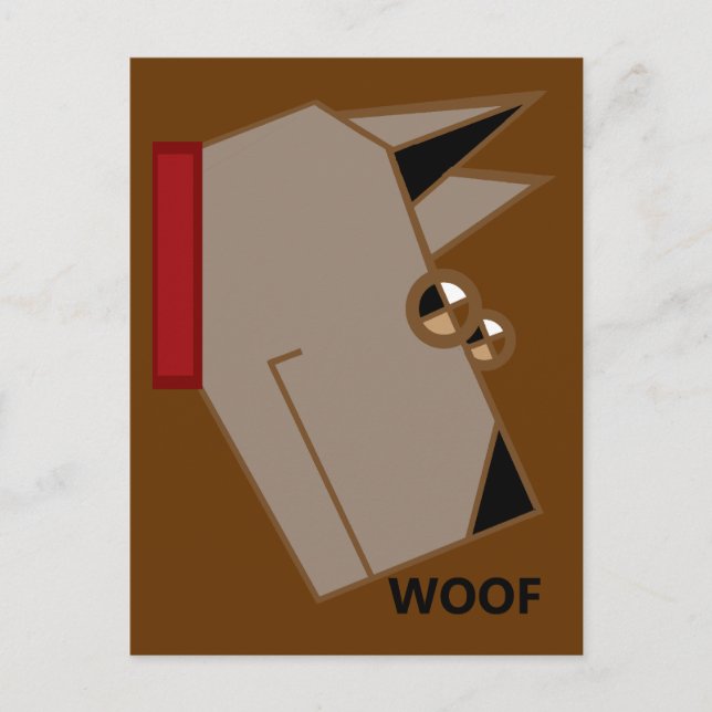 woof dog postcard (Front)