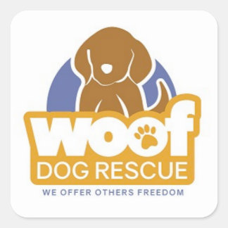 WOOF Dog Rescue Stickers for fun!