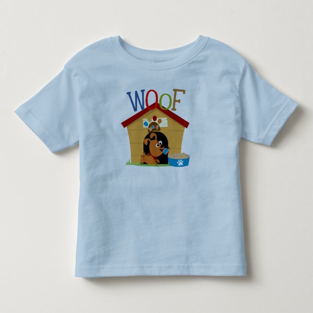 Woof Dog Toddler T-Shirt (Front)
