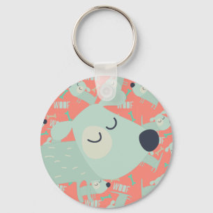 Woof Dogs and Bones Key Ring