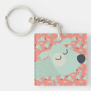 Woof Dogs and Bones Key Ring