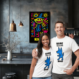 Woof Funny Dog T-Shirt – Custom Doggy Crew Design