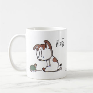Woof? Meow! Kitty & Puppy Mug! Coffee Mug