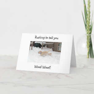 WOOF WOOF AT "4O" YOU LOOK "GOOD!" CARD