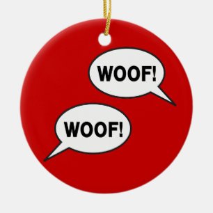 Woof Woof Ceramic Tree Decoration