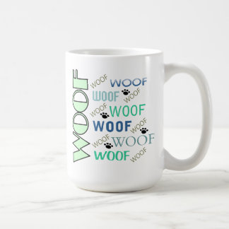 WOOF & WOOF With Paws Coffee Mug