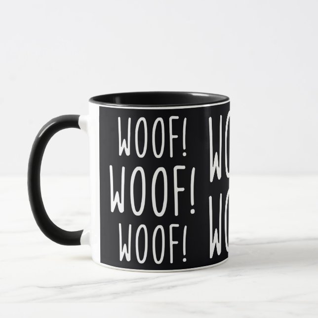 Woof! Woof! Woof! Fun Mug (Left)