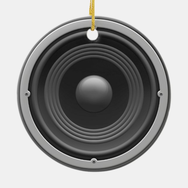 Woofer Ceramic Tree Decoration (Back)