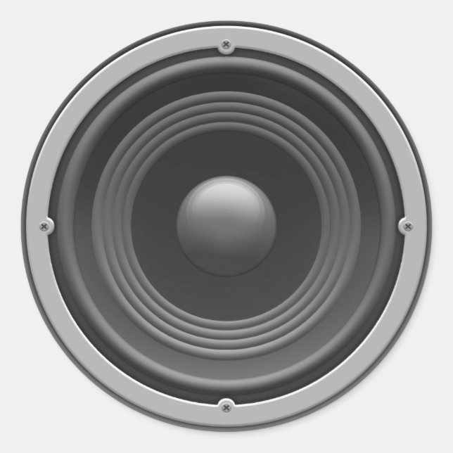 Woofer Classic Round Sticker (Front)