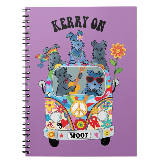 Woofstock Kerry Blue Terrier Notebook (Front)
