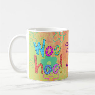 Woohoo Celebrate Day Name Personalised Graphic Coffee Mug