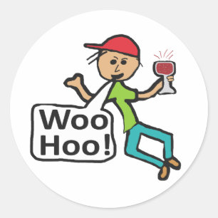 Woohoo! Classic Round Sticker