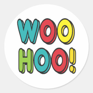 Woohoo Classic Round Sticker