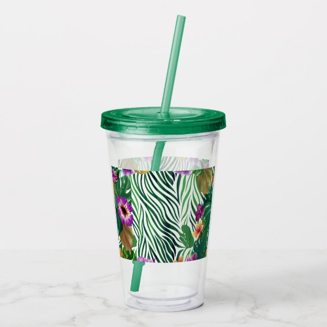 Wooing jungle harmony acrylic tumbler (Back)