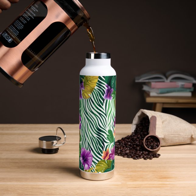 Wooing jungle harmony water bottle (Coffee (Rotated))