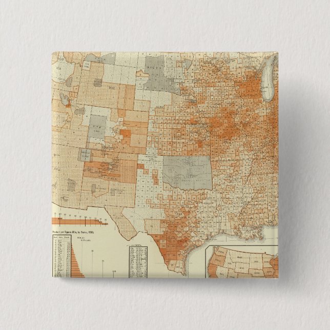 Wool 15 Cm Square Badge (Front)