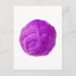 wool ball postcard
