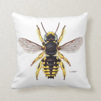 Wool Carder Bee pillow