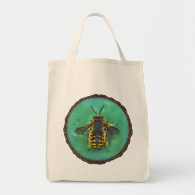 Wool Carder Bee Tote Bag (Front)