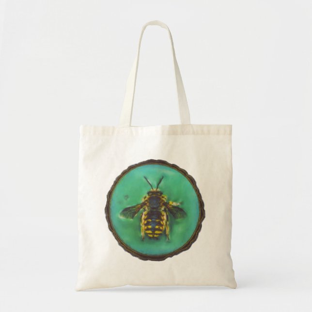 Wool Carder Bee Tote Bag (Front)