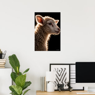 Wool Cloud Portrait Poster