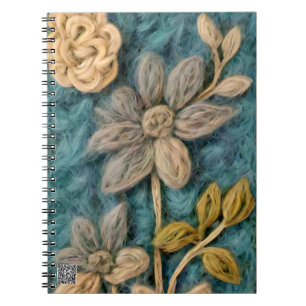 Wool floss notebook