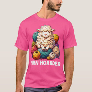 Wool Lover Handmade Crochet Sheep Yarn Hoarder Kni T-Shirt