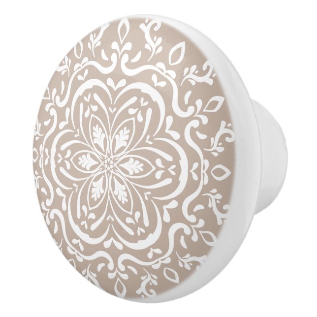 Wool Mandala Ceramic Knob (Right)