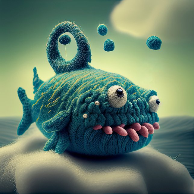 Wool Monster Round Cushions (Creator Uploaded)