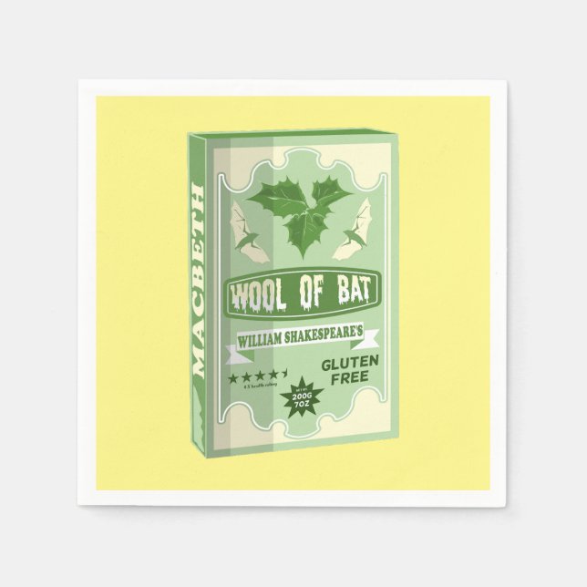 WOOL OF BAT MACBETH WITCHES NAPKIN (Front)