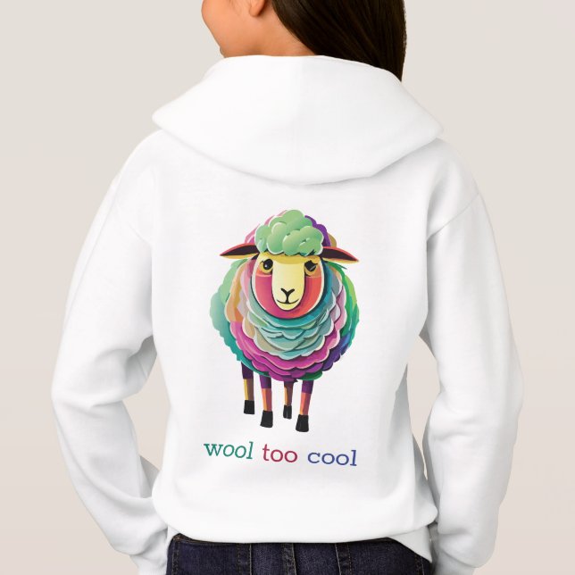 Wool too Cool Sheep Illustration (Back)